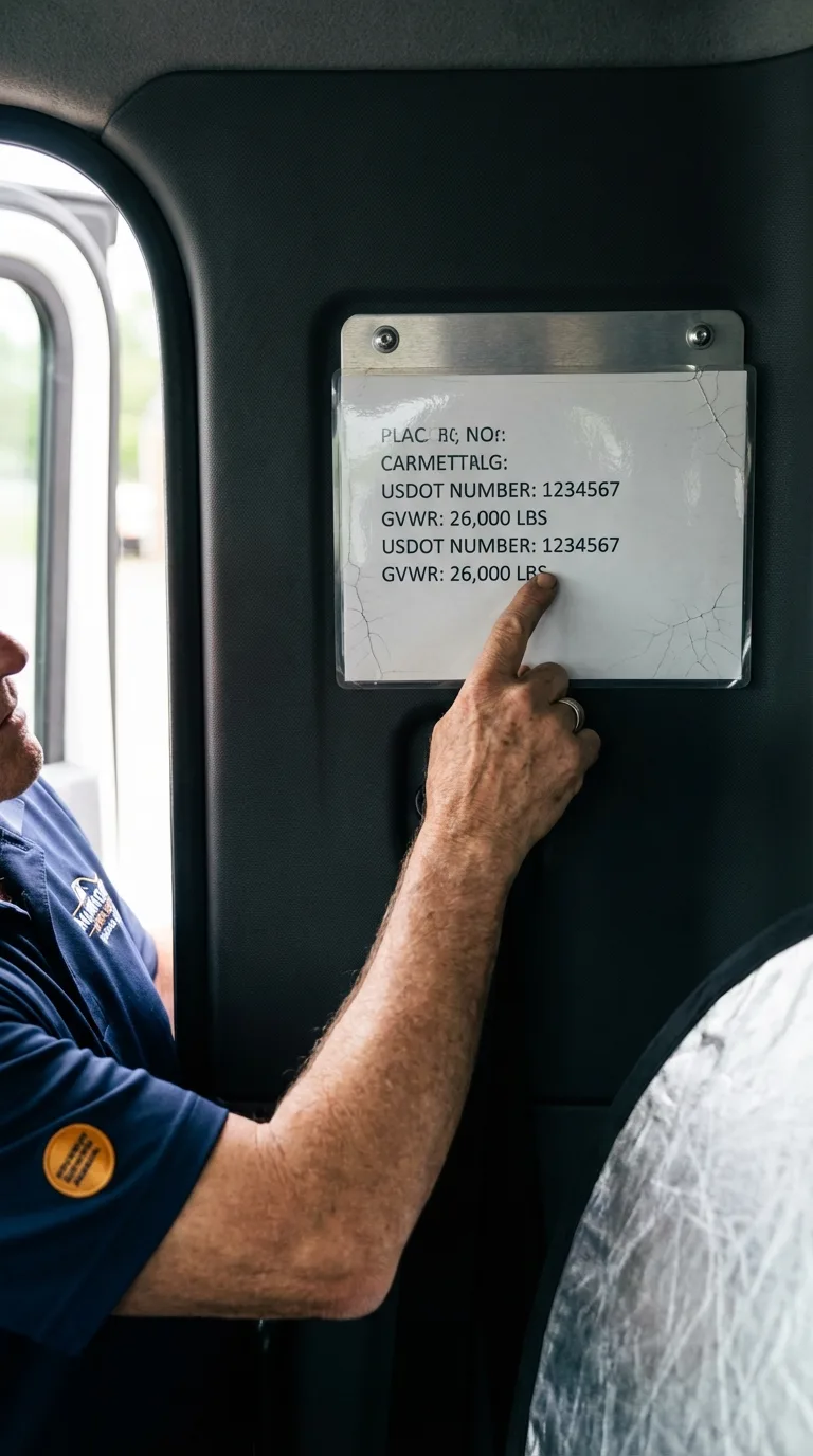 USDOT licensing placard verification in Shutesbury